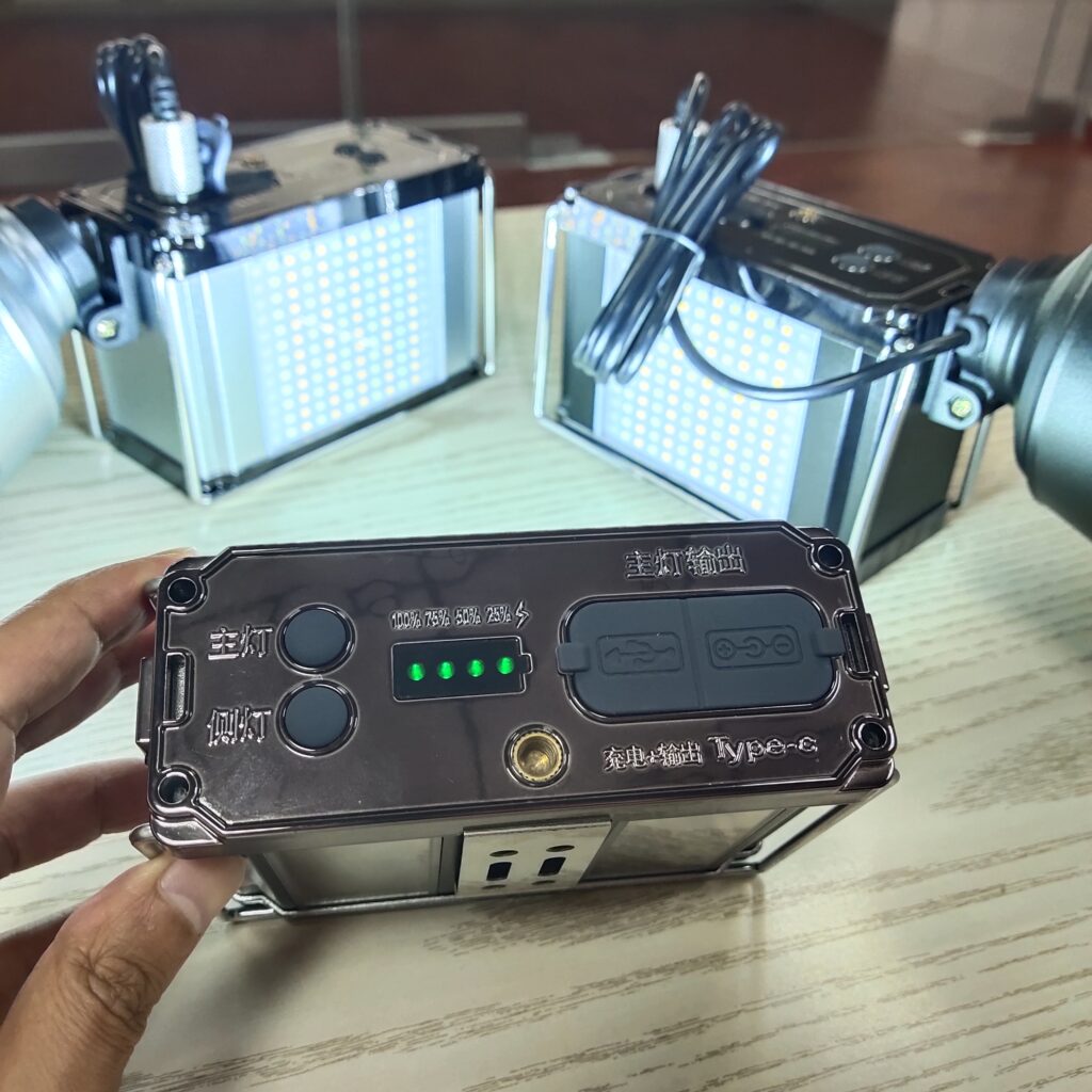 Side view showing the high density multi LED SMD panel for wide area floodlight illumination