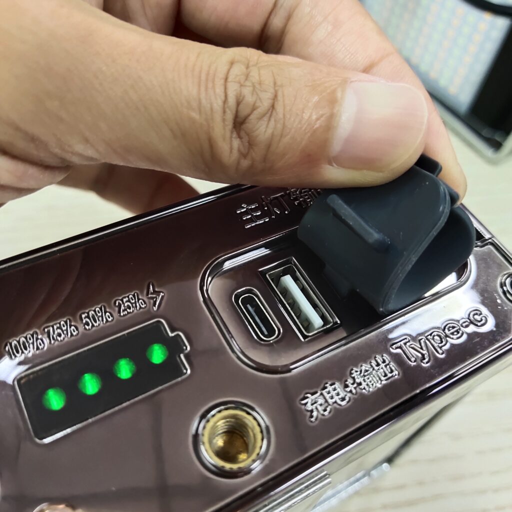 high power split headlamp typc usb port
