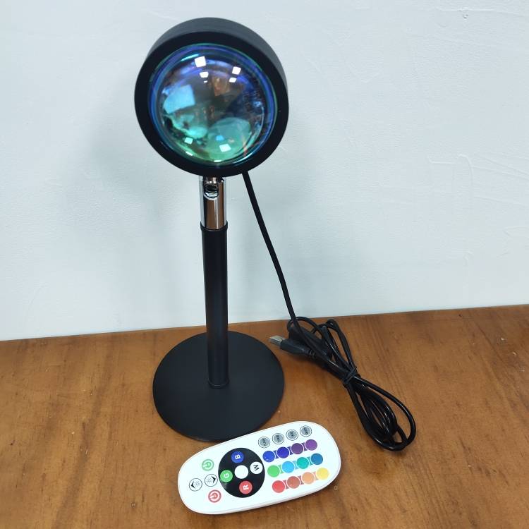 Foldable RGB Sunset Projection Lamp with Remote Control - AHA Lighting