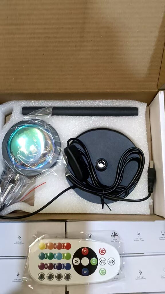 remote sunset lamp package