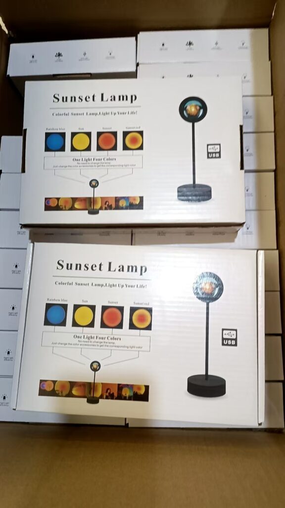 sunset lamp gift box